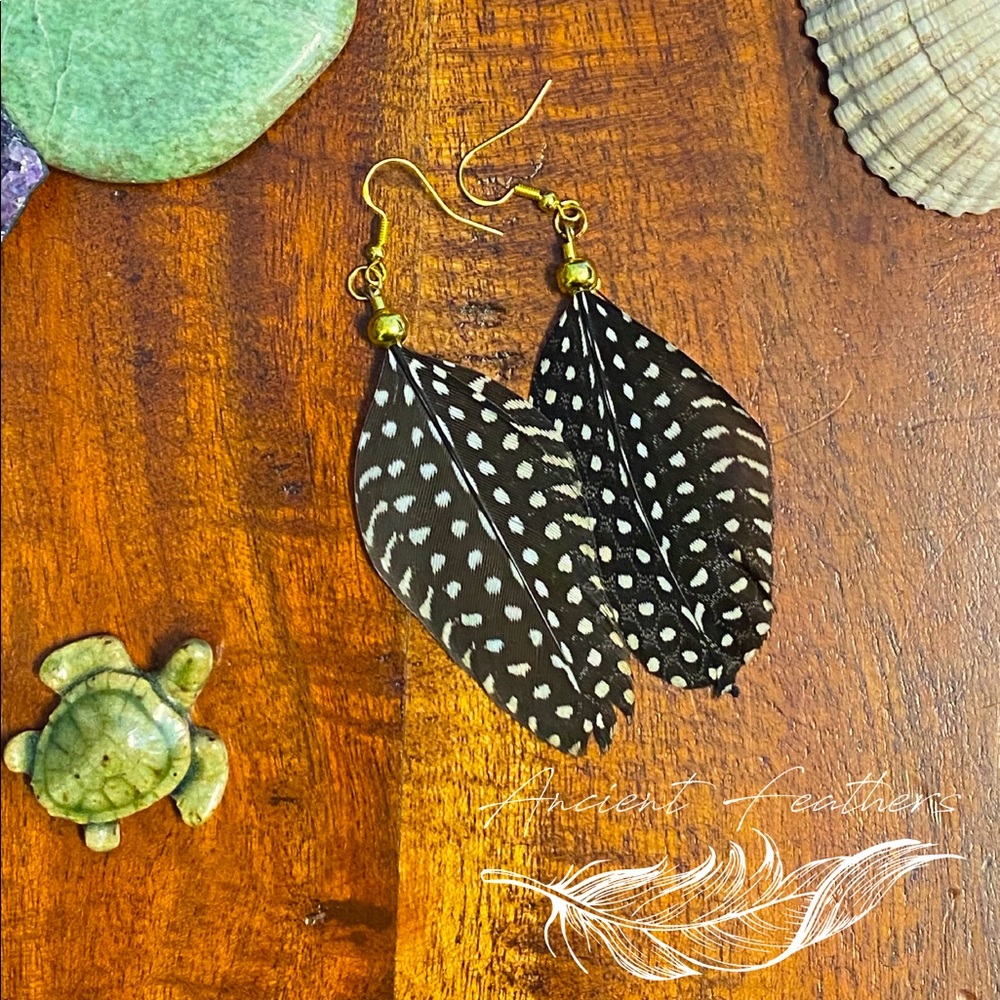 Natural Feather Earrings